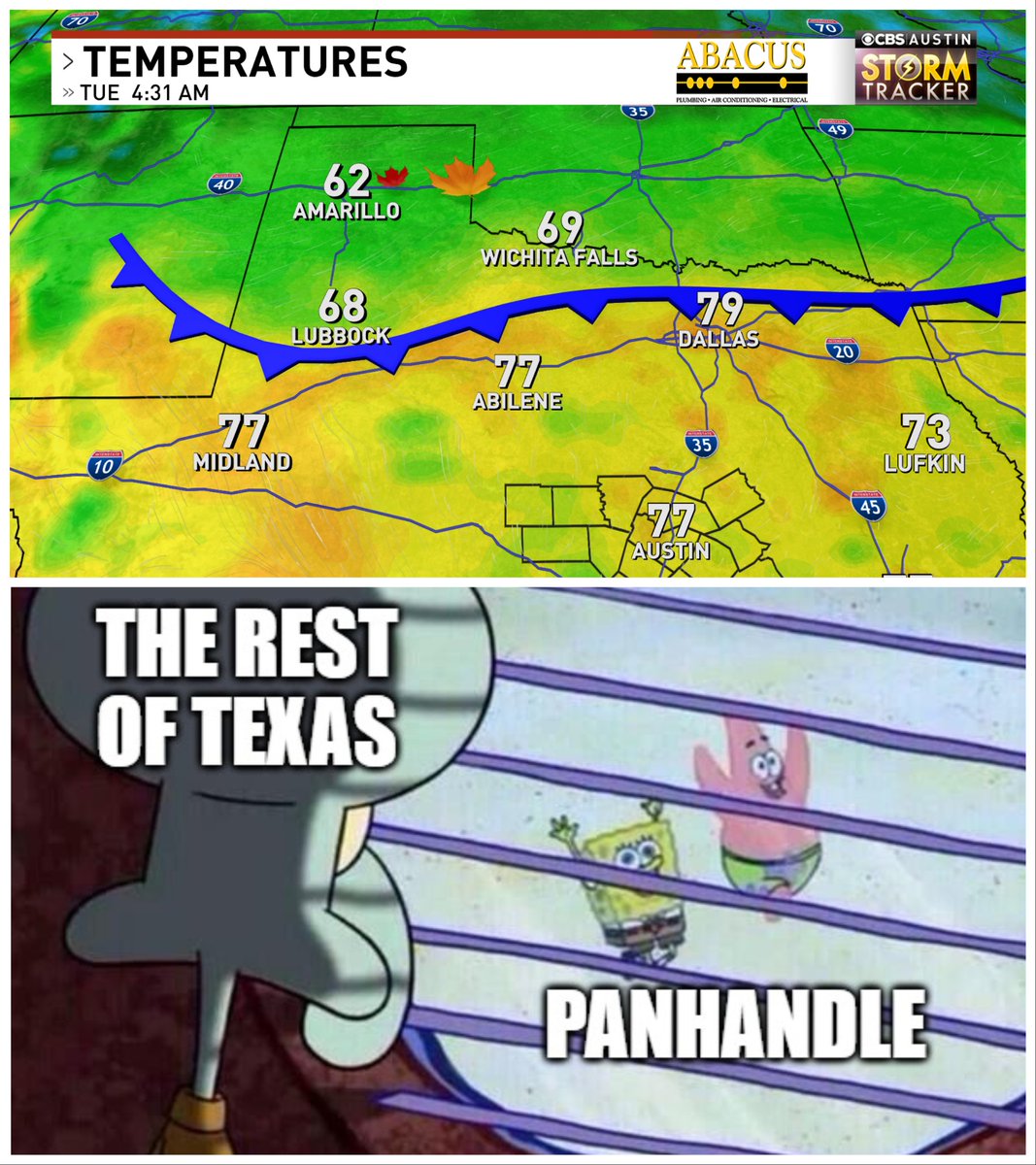 Panhandle hogging all the good stuff. I WANT WHAT YOU HAVE