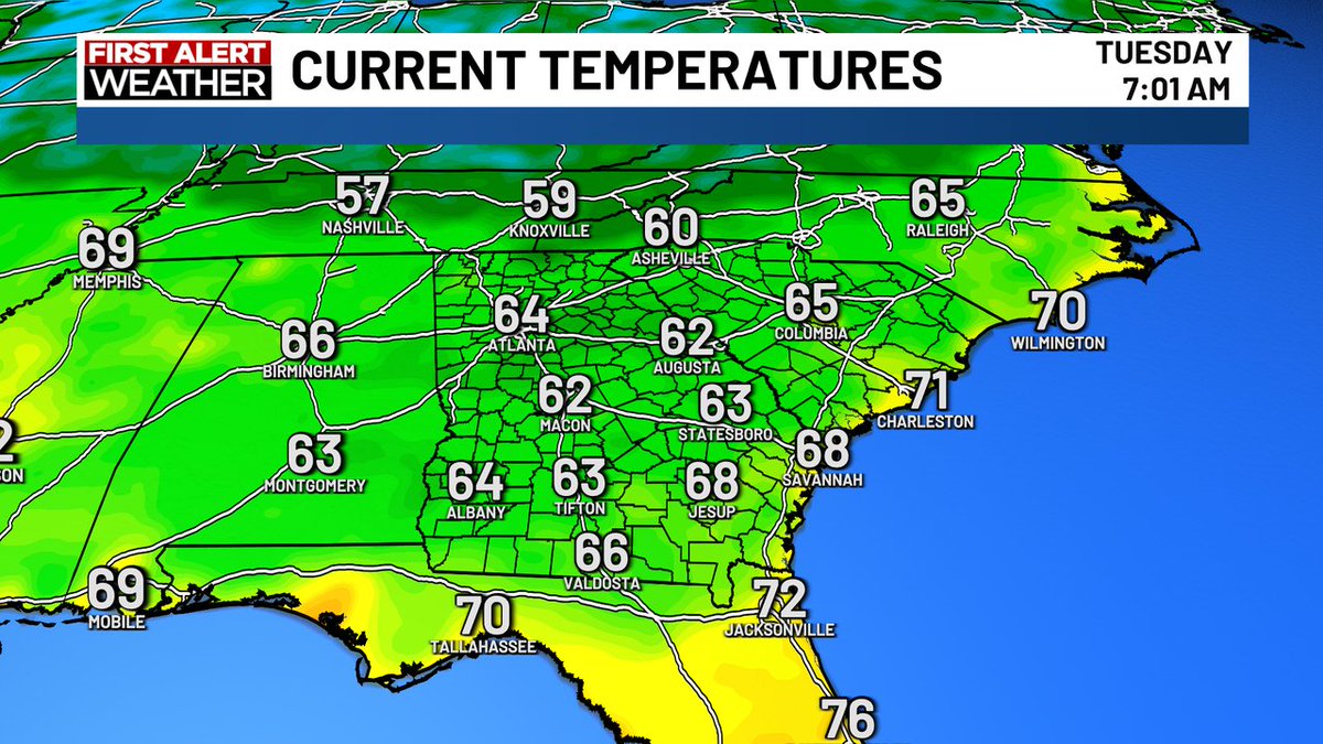 Andrew Gorton WTOC (@andrewgortonwx) on Twitter photo Hello "cold" front! Temperatures are in the 60s for many of us this morning. Hello "cold" front! Temperatures are in the 60s for many of us this morning.
