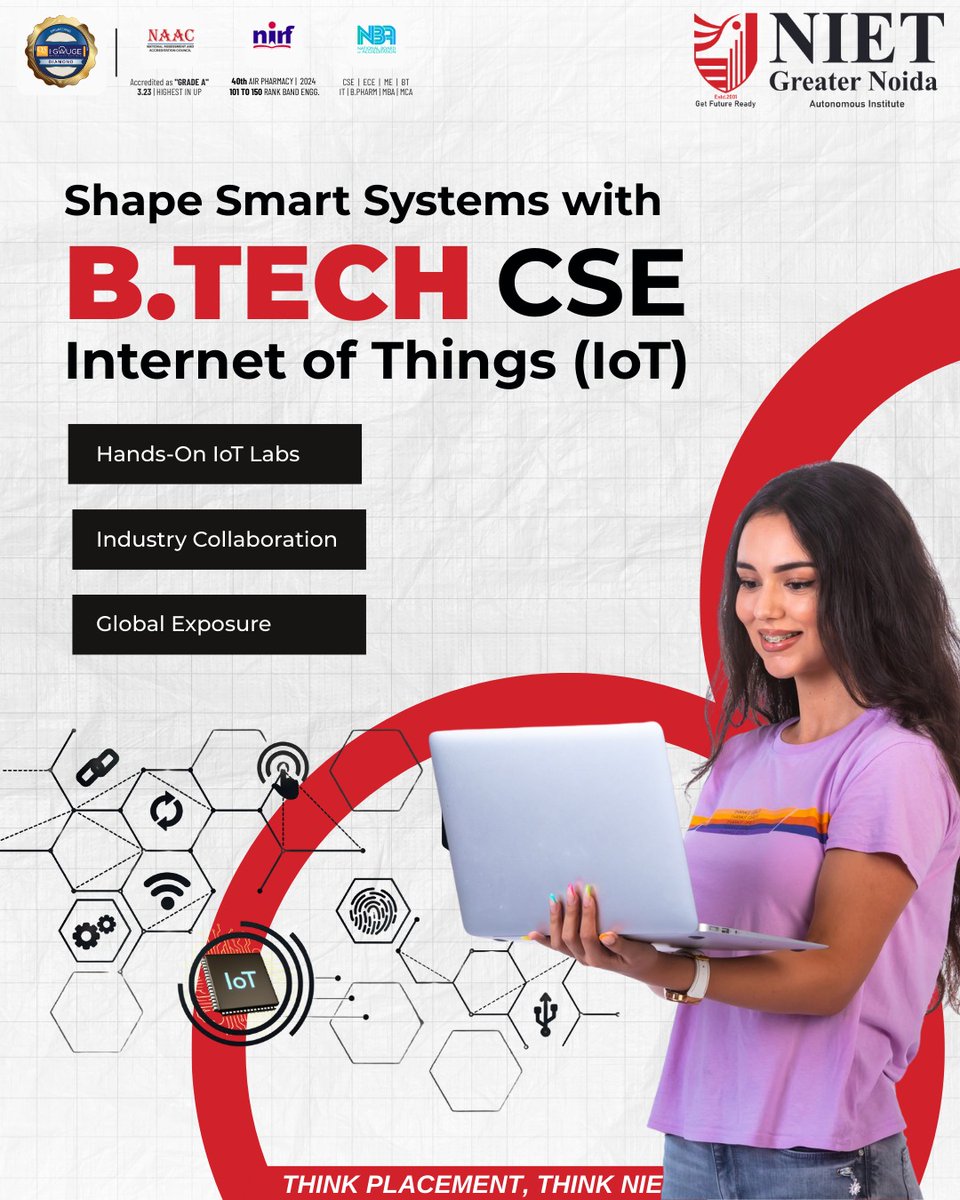 niet_grnoida's tweet image. * Industry-ready curriculum
* Hands-on labs & certifications
* Global exposure & collaborations
* Strong placements with top recruiters
Be the innovator, problem solver, and future tech leader the world needs.
#NIET #BTechCSE #CyberSecurity #DataScience #AI #MachineLearning