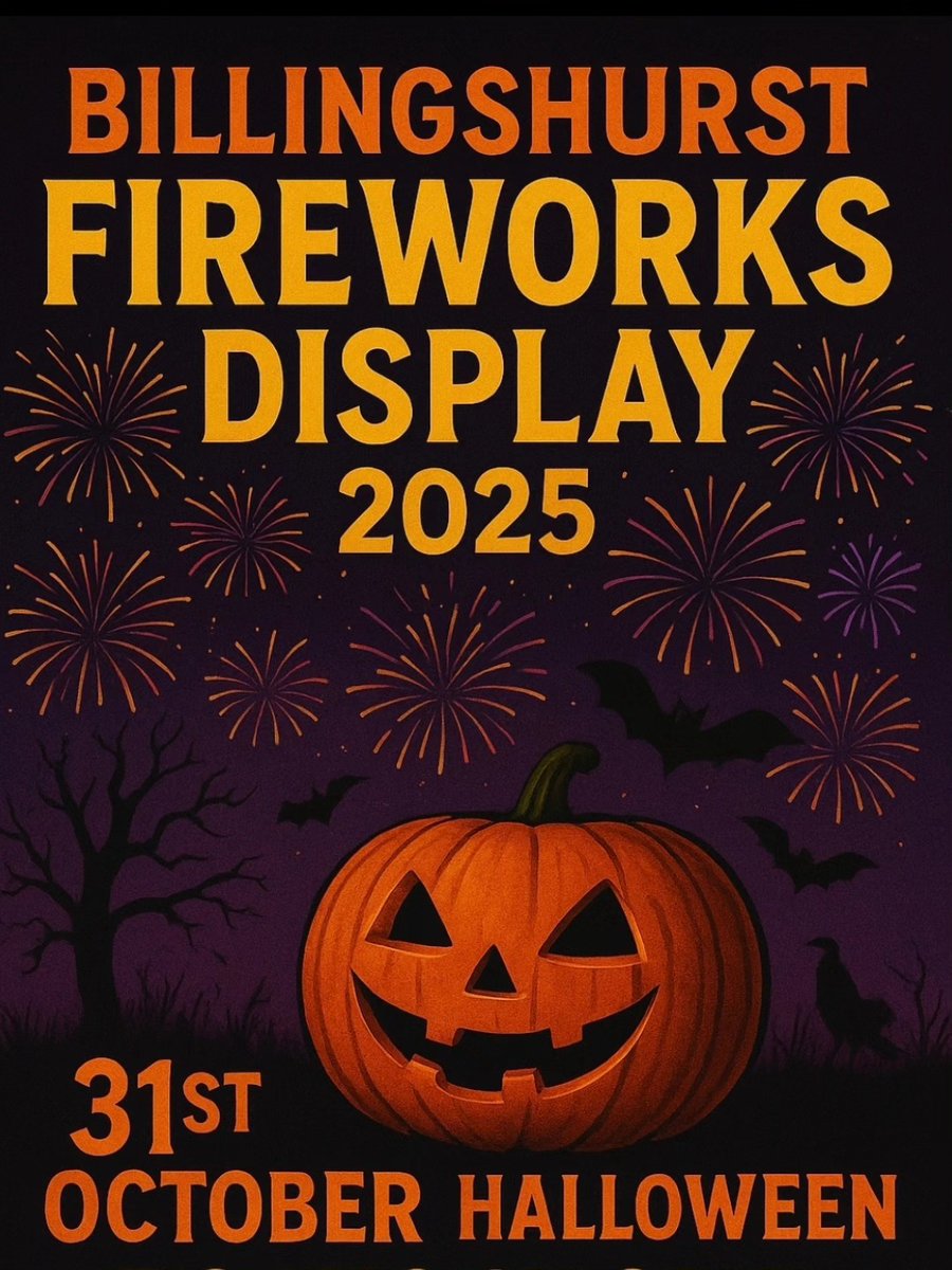The #Billingshurst Fireworks Display is coming up at Jubilee Fields on Halloween - Friday 31st October!  Run by the BSRA Official, keep an eye out for details of where you can purchase tickets which will be available soon 🎇🎆