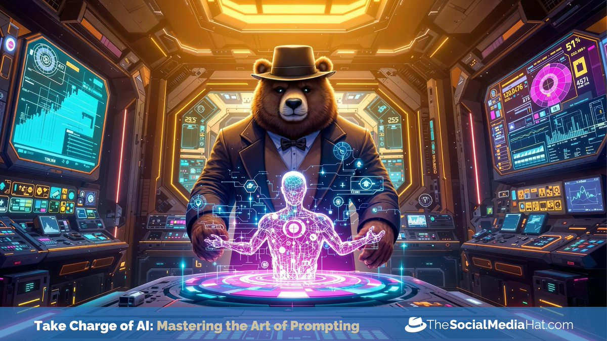 Don't just use #AI – command it. Learn prompt engineering for business growth. theaihat.com/take-charge-of… #solopreneurship #creatorlife