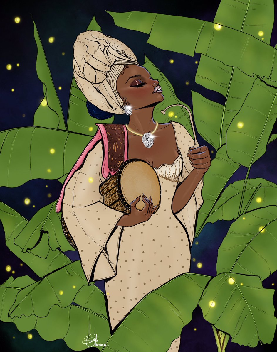 oderatheartist's tweet image. …Surely had fun with this one. I am thinking of incorporating more cultural pieces into my collections. What do you think?
#talkingdrum #artwork #painting  #yoruba #woman #tradition #character #illustration #concept #digitalart #firefly #darkness #nature #tribe #nigeria #culture
