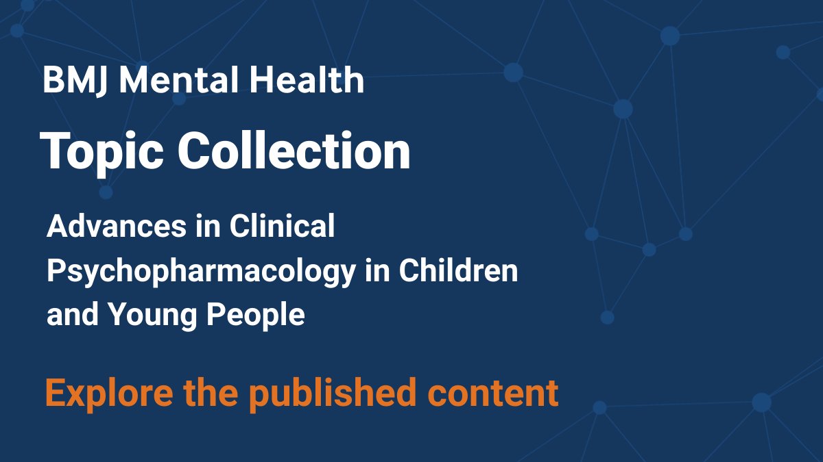 'Advances in Psychopharmacology in Children and Young People'
Read the published Topic Collection: bit.ly/4fPUR9t