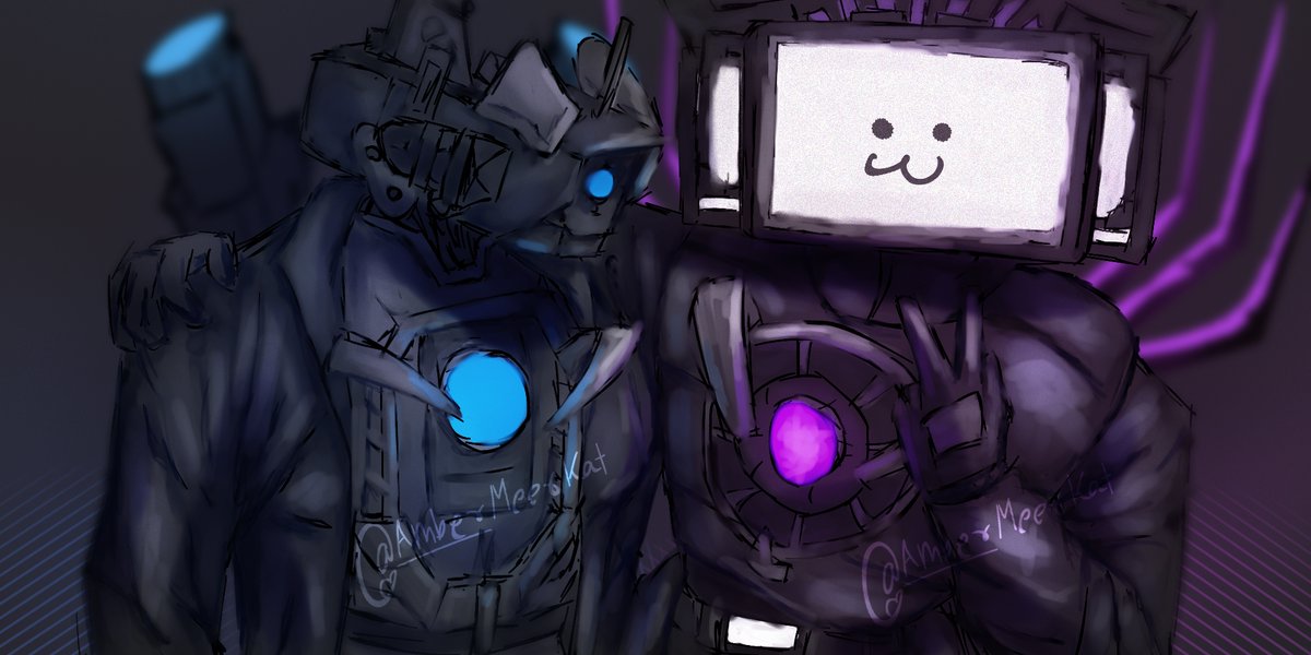 Amber (@ambermeerkat) on Twitter photo Titan Cameraman and Titan TVman (not a ship art but it's fine if you see it as one)
how is my rendering :)?
#SKIBIDITOILET #skibiditoiletfanart Titan Cameraman and Titan TVman (not a ship art but it's fine if you see it as one)
how is my rendering :)?
#SKIBIDITOILET #skibiditoiletfanart
