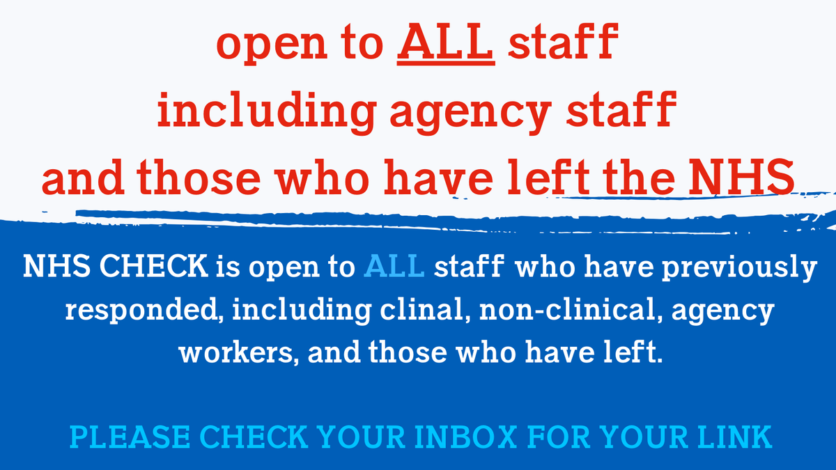 NHS CHECK tweet media