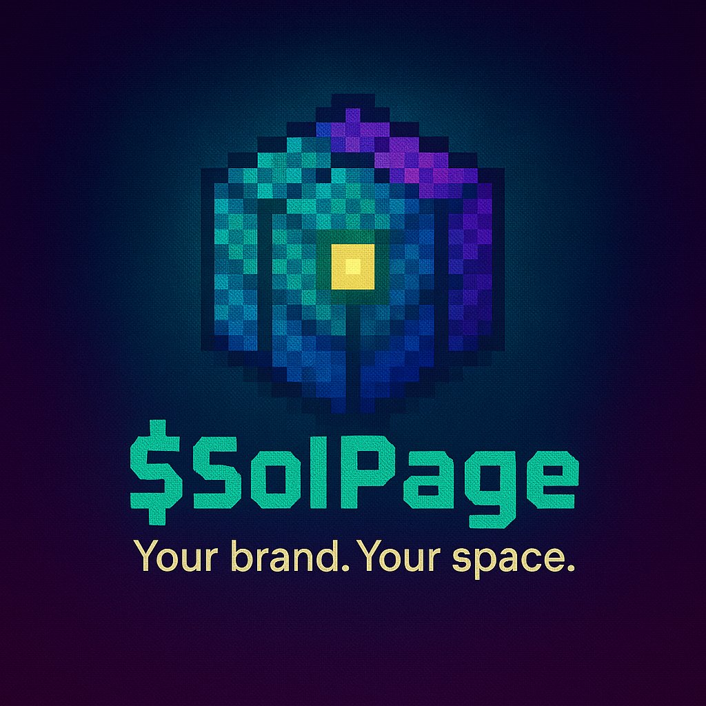 ✨ Introducing $SolPage
Your brand. Your space. Your identity on Solana.
Build. Showcase. Own your digital presence.
#Solana #SolPage #Web3