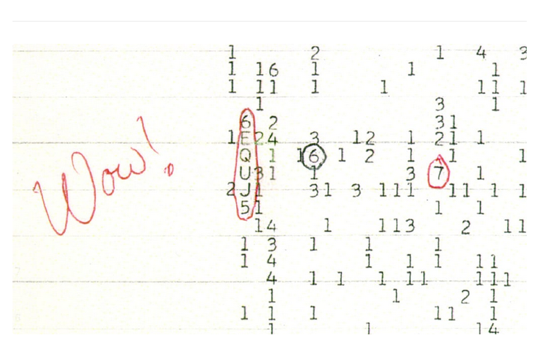 seahunter's tweet image. The legendary &quot;Wow!&quot; signal from 1977? It was even STRONGER than we  initially thought! New research is diving deeper into this cosmic  mystery. 📷 Check out the visuals—they&apos;re truly stunning! What could have possibly created such a powerful burst? #SETI #WowSignal