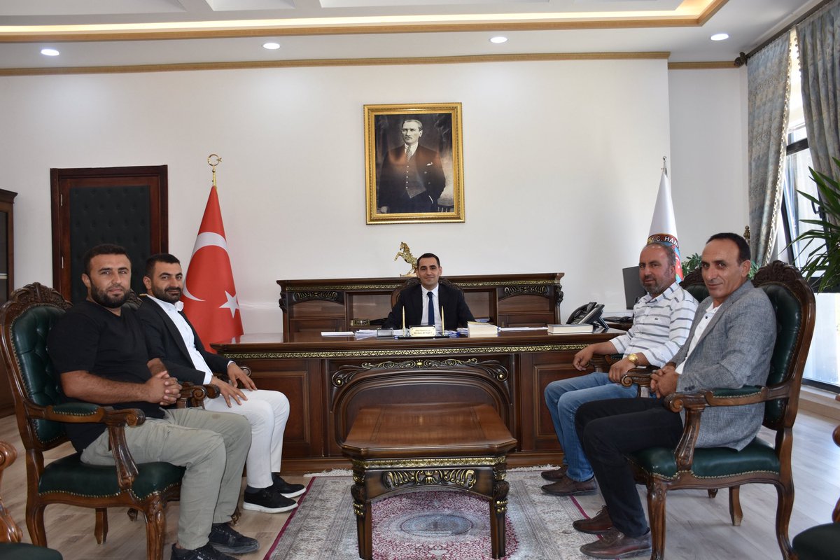 Hür Dava Partisi  Hani İlçe Başkanı Abdülaziz DEMİR    beraberindekiler ile birlikte Kaymakamınız Sayın Mevlana KÜRKCÜ’yü makamında ziyaret ettiler.