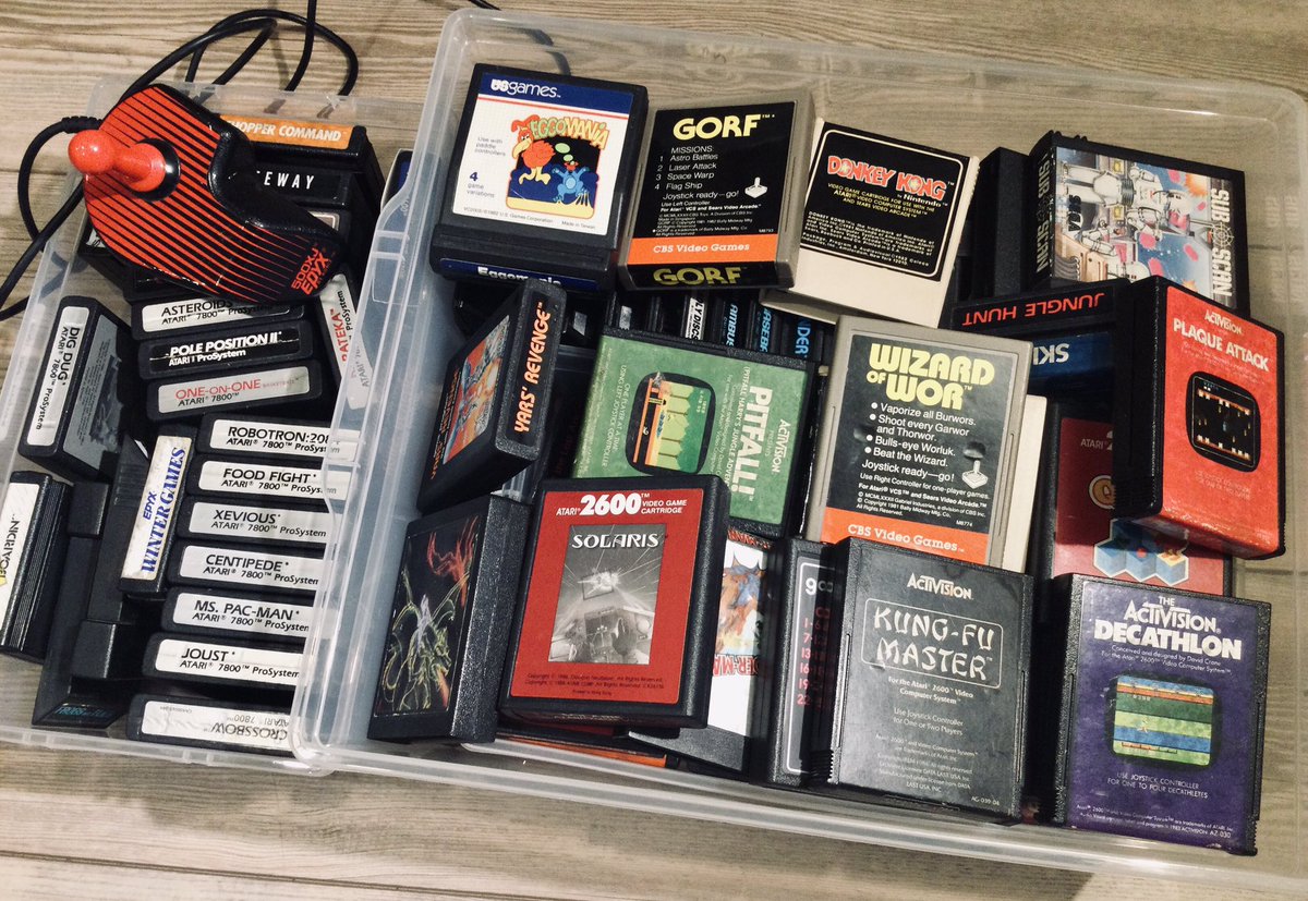 gordoslair's tweet image. Have you played Atari today? #Atari2600 #Atari7800 I need more time!😅