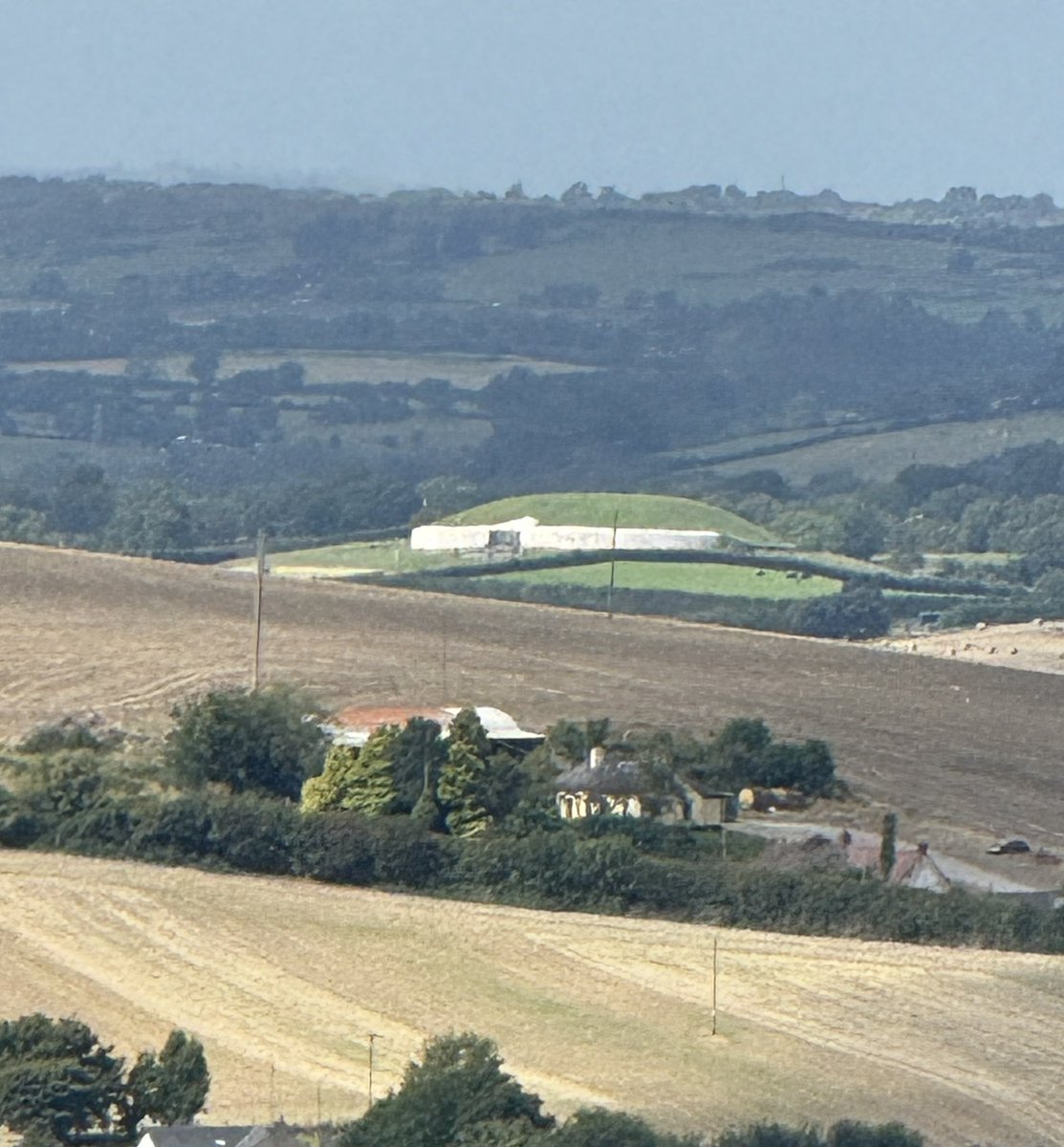 Sun shining on Newgrange this morning