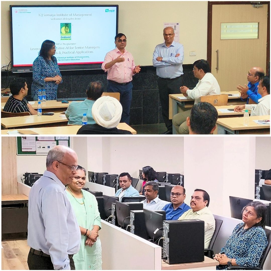 kjsimofficial's tweet photo. From mastering prompt engineering and exploring AI-driven business tools to hands-on case studies and action planning, the program empowered leaders to embrace AI and GenAI for strategic decision-making and innovation.
#TSchool #GenerativeAI #AIForBusiness https://t.co/r4CtGvC92C