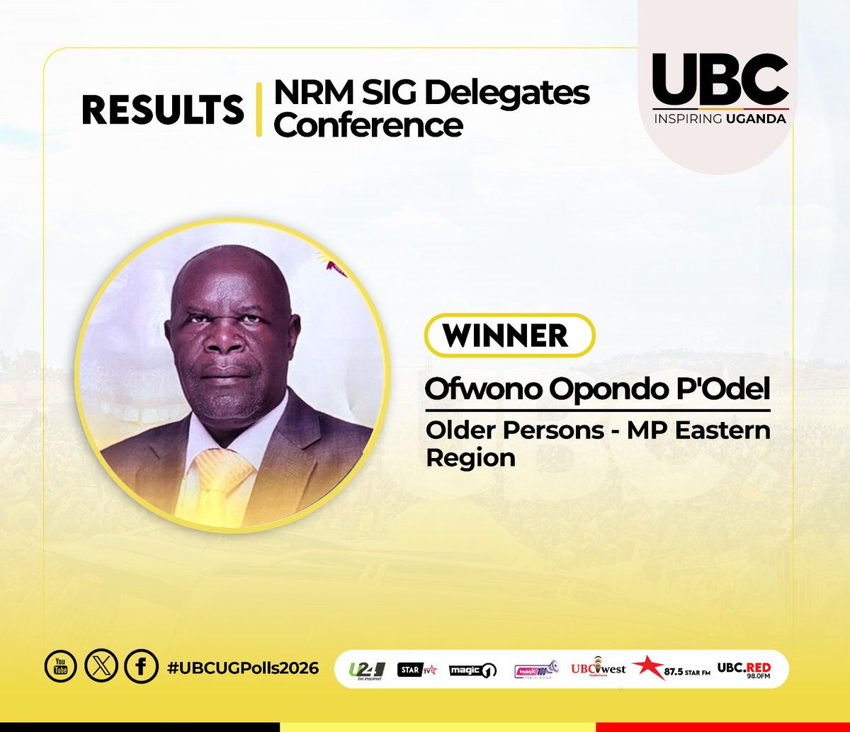 UPDATE: Former Uganda Media Centre boss Ofwono Opondo emerges as winner and NRM flag bearer for Older Persons MP – Eastern Region.