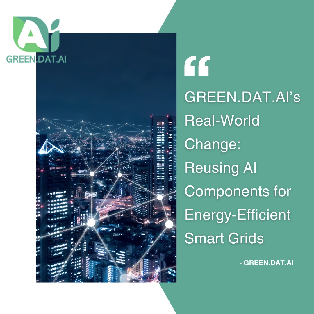 <a href="/GREEN_DAT_AI/">GREEN DAT AI EU Project</a> is turning modular AI into tools for smart, green grids:🔋 Predict renewables⚖️ Balance microgrids📉 Cut overprovisioning

✅ Plug &amp; play AI for efficient, privacy-safe energy systems.🌍 Less data. ⚡ Less energy. 🔁 More sustainability.

#SmartGrids #GreenSoftware