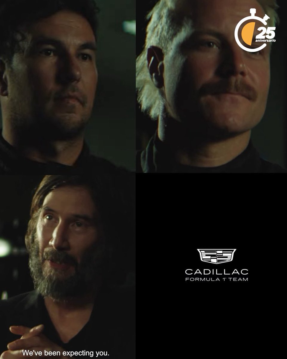 🚨 #ÚLTIMAHORA 🚨
🚨ES OFICIAL 🚨
🚨CHECO PÉREZ ESTÁ DE VUELTA🚨

Keanu Reeves presentó oficialmente a Sergio Pérez y Valtteri Bottas como los nuevos pilotos de la escudería Cadillac para la temporada 2026 de la Fórmula 1. ¡Es cine! 🚬