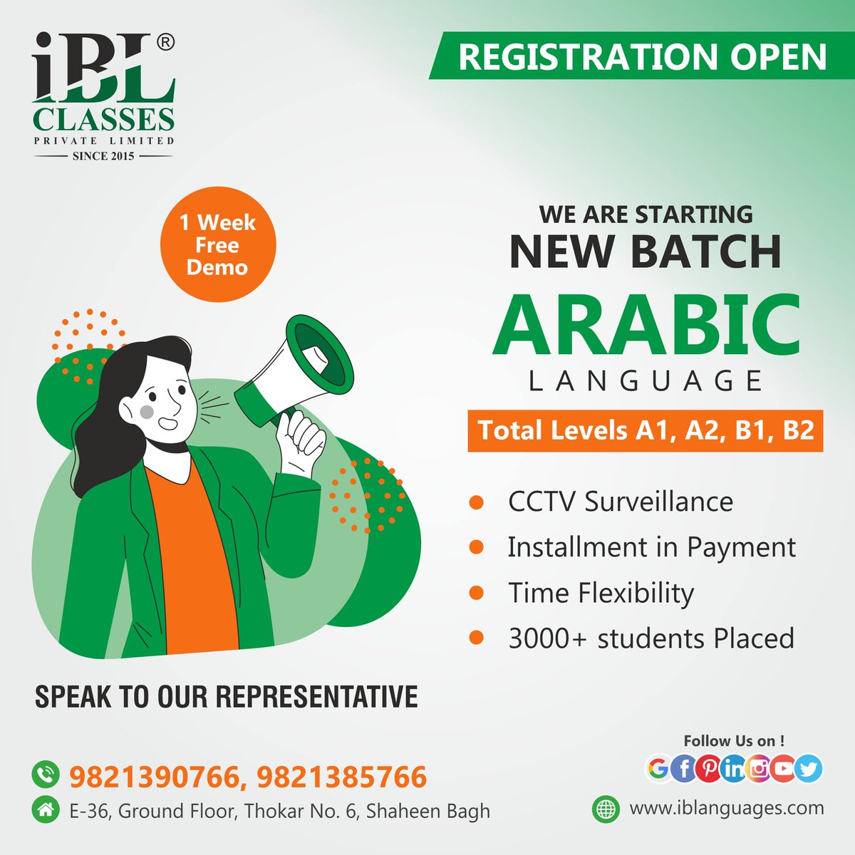 Ashiquerahi1990's tweet image. Upgrade your skills and career with our accredited programs. Enroll in the Arabic Language Diploma Course in India or our exclusive Arabic Language Certification Course in Okhla. 

You may  visit our website : iblanguages.com

#arabiclanguagelearning
#foreignlanguages
