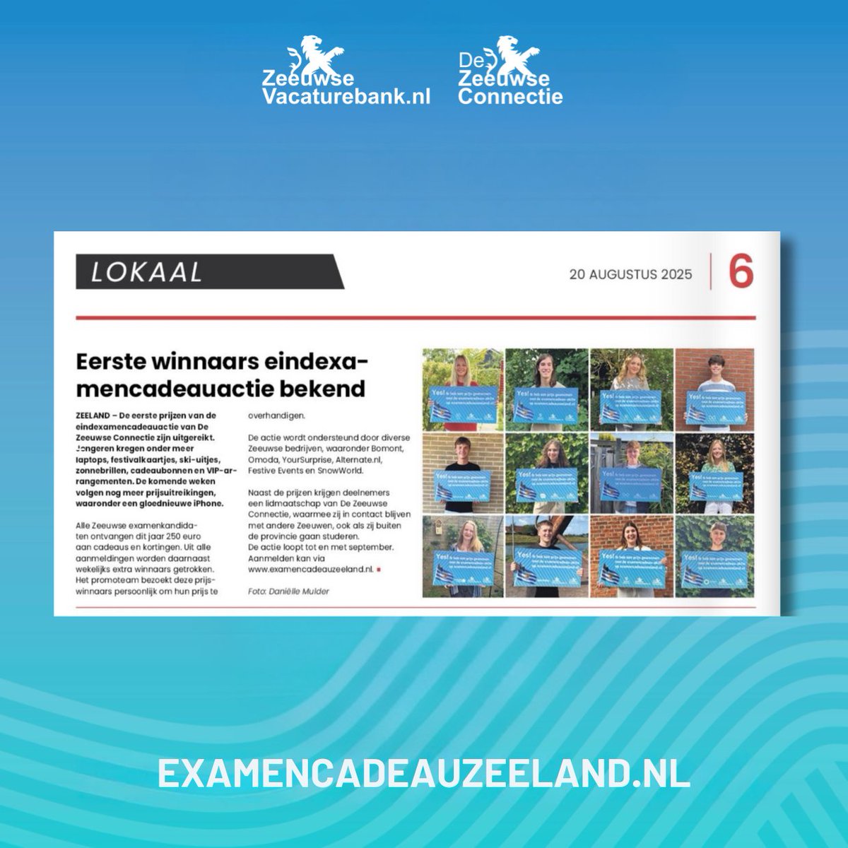 ZeeuwseConnecti's tweet image. Leuk! 🤩 In de pers nog steeds volop aandacht voor de Zeeuwse Examencadeau-aktie van De Zeeuwse Connectie.   

Bedankt voor het artikel @UitgeverijBode!

#zeeland #geslaagd #prijzen #diploma #examen #bode @provzeeland @ZVacaturebank #examencadeauzeeland