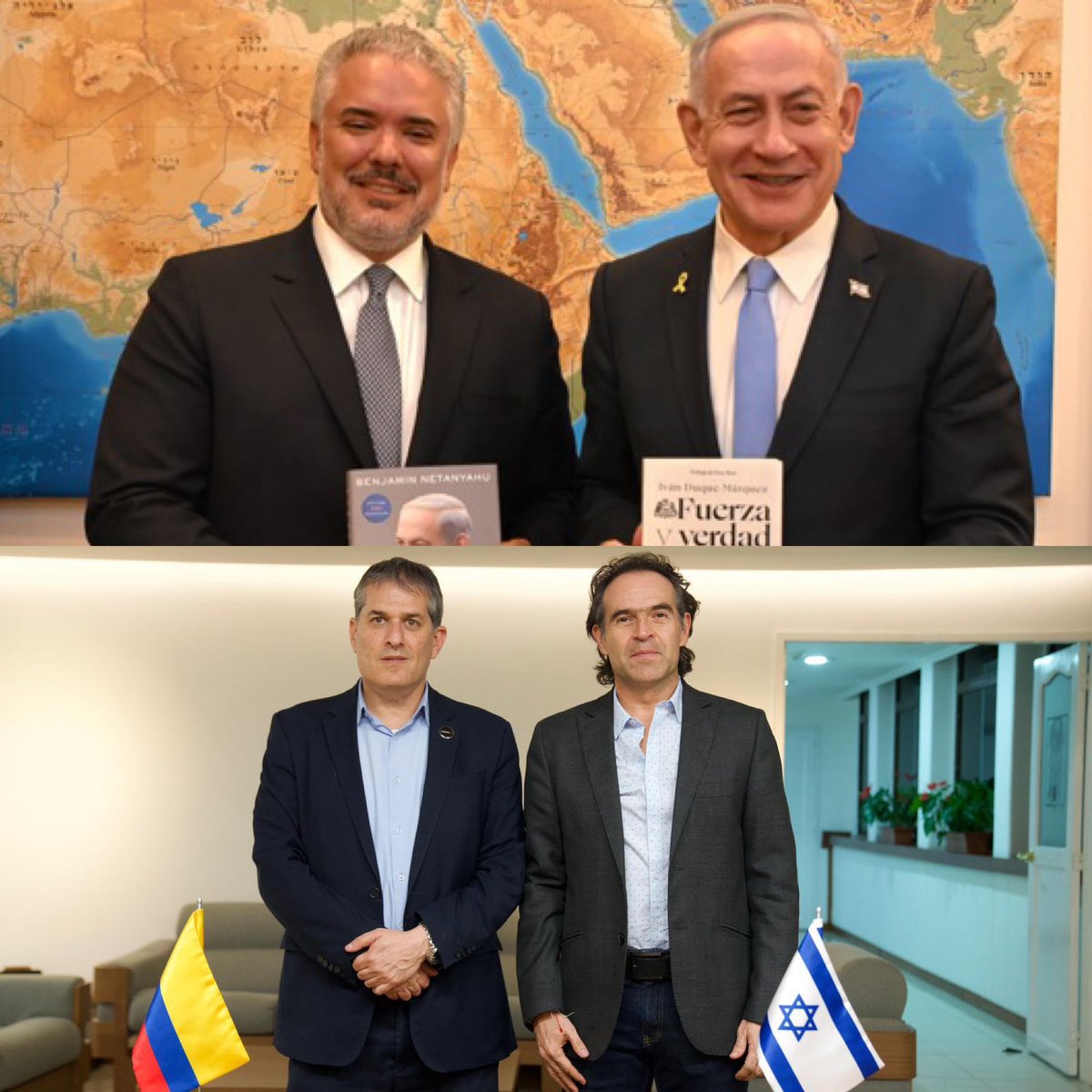 Ni en Medellín, ni en Colombia apoyamos el genocidio. El mundo entero debe saber que este par !NO NOS REPRESENTAN¡