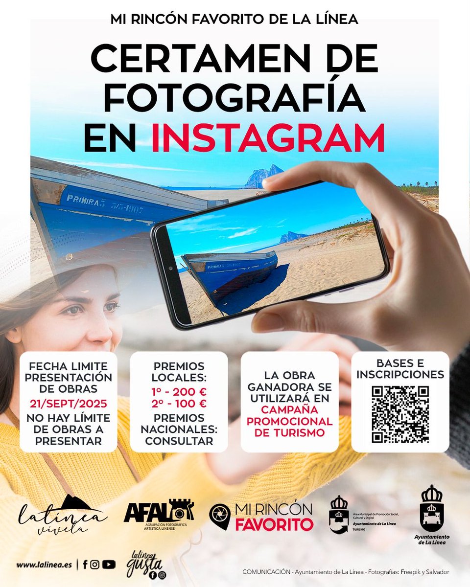 La delegación de Turismo impulsa ‘ Mi rincón favorito’ un concurso fotográfico para mostrar lo mejor de La Línea de la Concepción. Se desarrollará del 1 al 21 de septiembre  en Instagram, con premios locales y la posibilidad de competir en ámbito nacional 
buff.ly/PEiJjJK