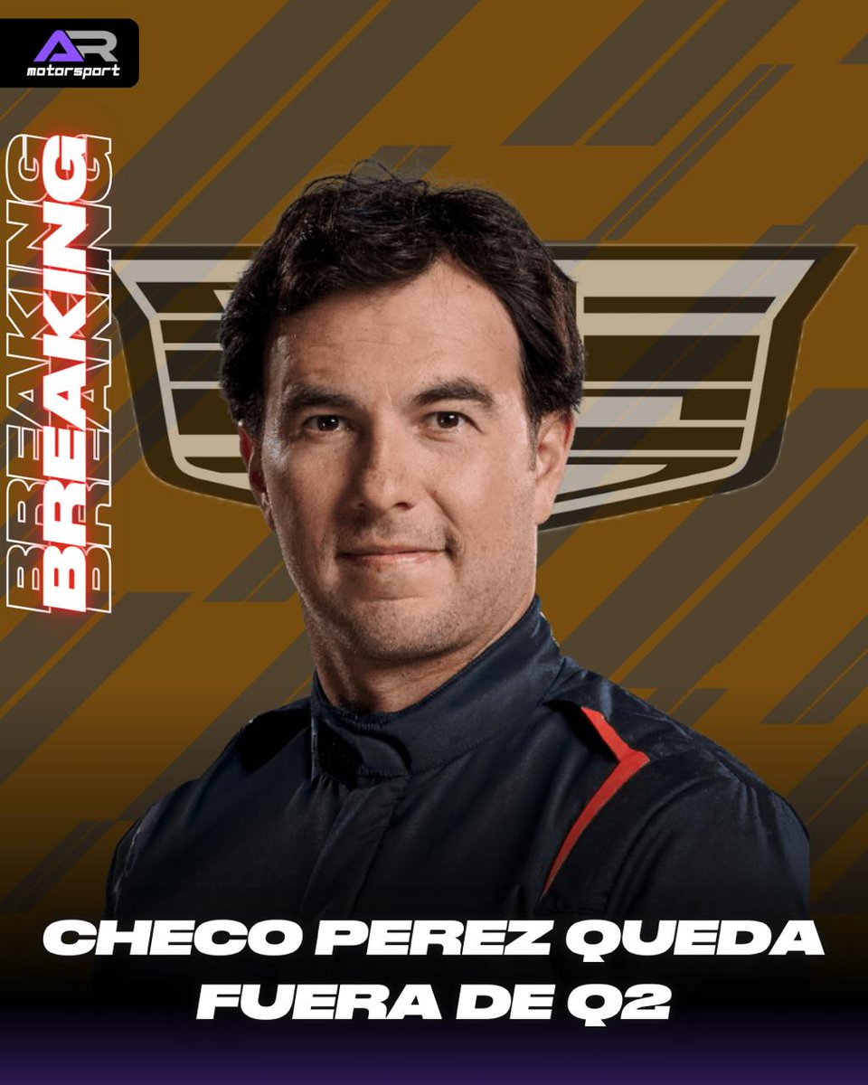 🚨OFICIAL🚨 Checo queda fuera de la Q2