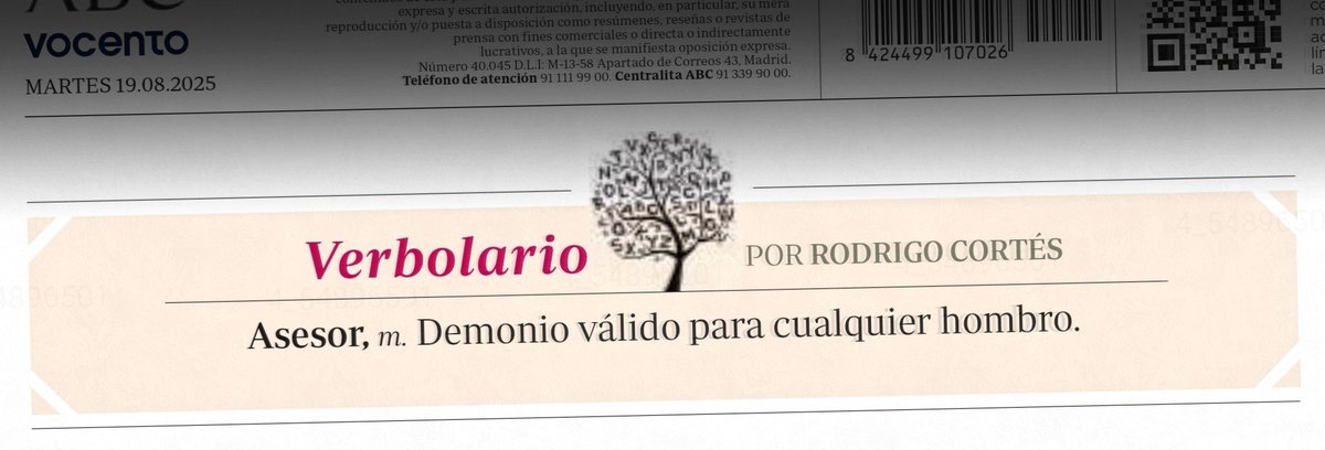 «Asesor»; 19/ago/2025: voz n° MMMDCLII <a href="/rodrigocortes/">Rodrigo Cortés</a>