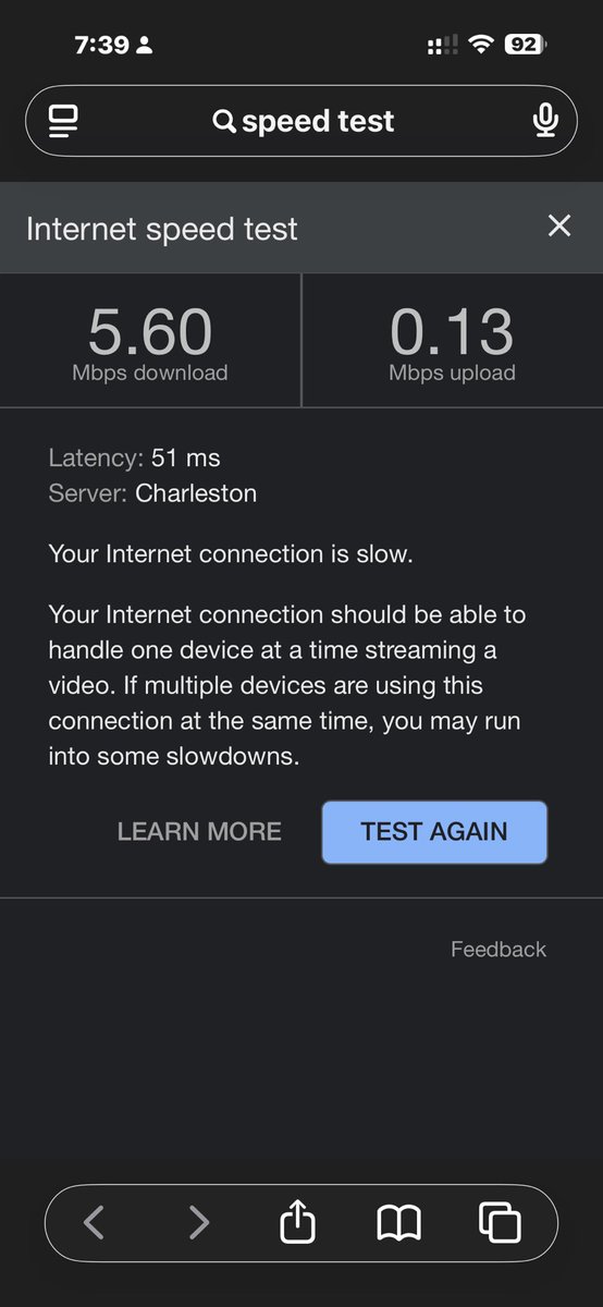 calvenn's tweet photo. @TMobile @TMobileHelp @tmobilenews At it again with the Stand Alone 5G update on Home Internet. Terrible service. https://t.co/cTA3YS8WSq