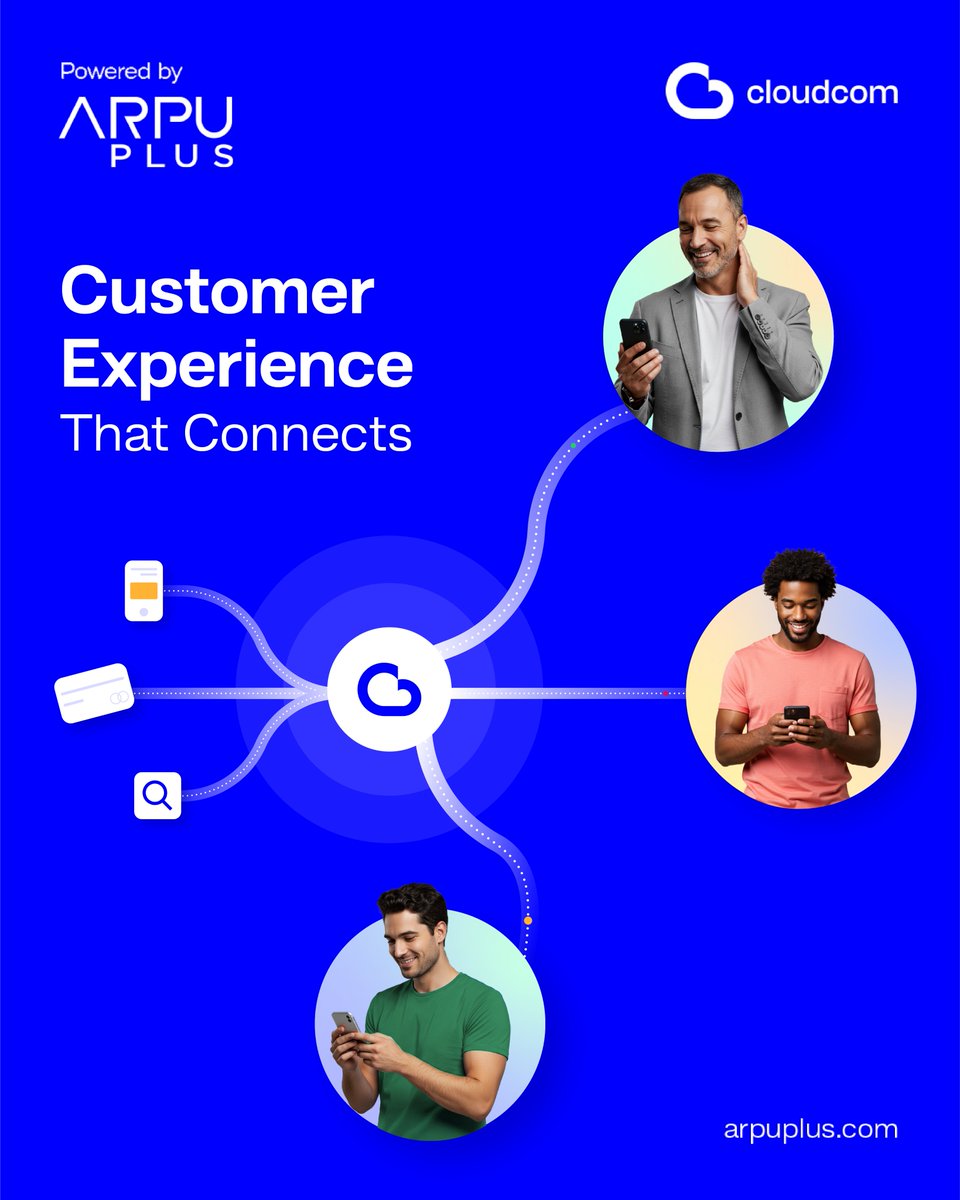 Speed and personalization aren’t optional,they’re essential.
cloudcom by Arpuplus brings messaging, automation &amp; customer data together so businesses move faster, smarter, and at scale.
🔗 cloudcom.io

#CX  #Automation #BusinessGrowth #MENA