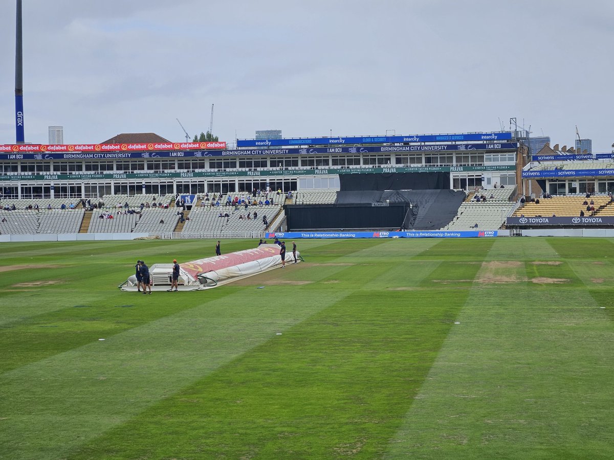 Today's entertainment following a short rain delay comes from Edgbaston