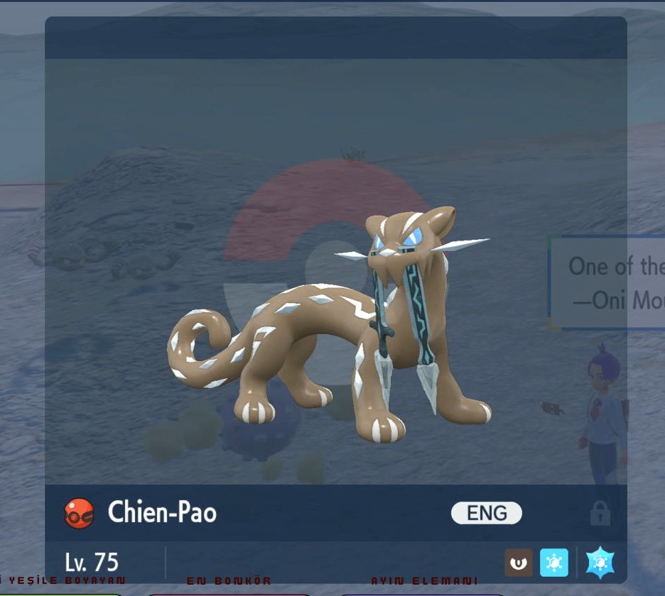 Shiny Chien-Pao'nuzu almayı unutmayın.
