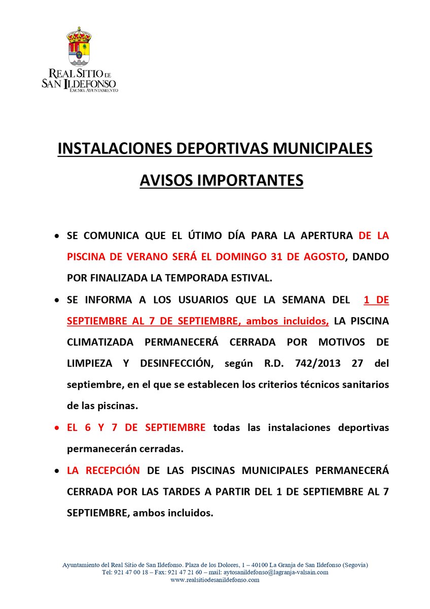 ¡¡¡ AVISO IMPORTANTE !!!