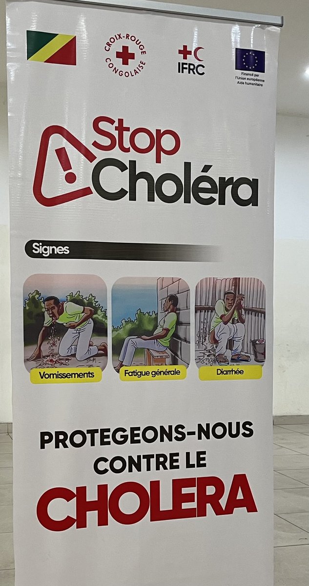Heureuse d’annoncer don de 220000 Euros de ECHO 🇪🇺 pour soutenir la Croix Rouge Congolaise dans sa riposte au choléra. Focus des activités soutenues : eau, assainissement et engagement communautaire.