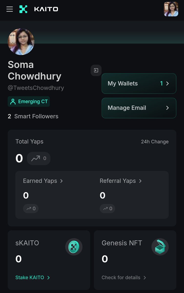 Soma Chowdhury (@tweetschowdhury) on Twitter photo "Hi" i’m starting my web3 journey.
And heard about <a href="/KaitoAI/">Kaito AI 🌊</a> it easier to find good crypto info 🔎
still I learning step by step…hope i don’t get lost.... "Hi" i’m starting my web3 journey.
And heard about <a href="/KaitoAI/">Kaito AI 🌊</a> it easier to find good crypto info 🔎
still I learning step by step…hope i don’t get lost....
