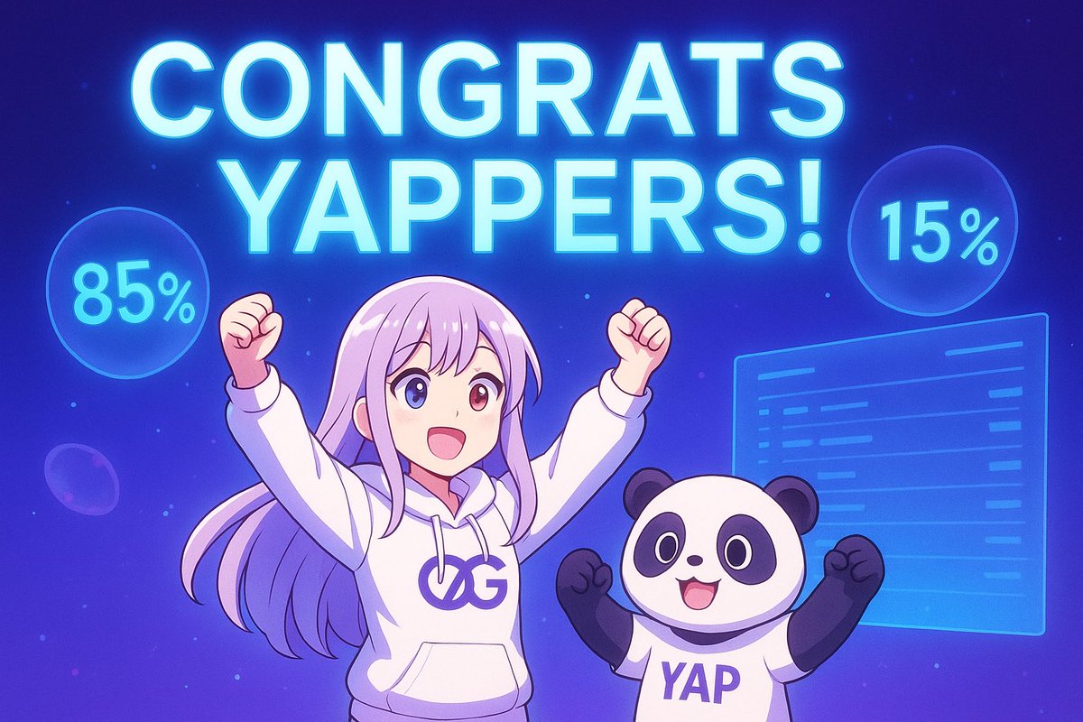 Sukakucing (@chimimozza) on Twitter photo 🚀 Big update for the 0G fam!
<a href="/0G_labs/">0G Labs (Ø,G) - AI L1</a> has just gone live on <a href="/KaitoAI/">Kaito AI 🌊</a> Earn, and that means… rewards are officially set for our Yappers at TGE.
This program isn’t just about tokens. It’s about recognizing the people who’ve been carrying the voice of 0G and opening the doors 🚀 Big update for the 0G fam!
<a href="/0G_labs/">0G Labs (Ø,G) - AI L1</a> has just gone live on <a href="/KaitoAI/">Kaito AI 🌊</a> Earn, and that means… rewards are officially set for our Yappers at TGE.
This program isn’t just about tokens. It’s about recognizing the people who’ve been carrying the voice of 0G and opening the doors