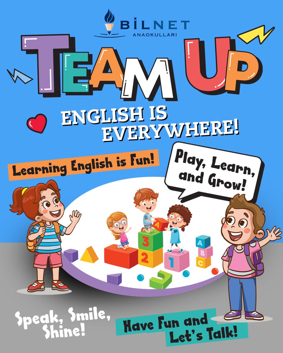 English education at Bilnet Preschools is carried out through the Team Up approach, which is based on play and collaboration. Our students naturally acquire the language through interactive activities while enhancing their social relationships and communication skills.

#TeamUp