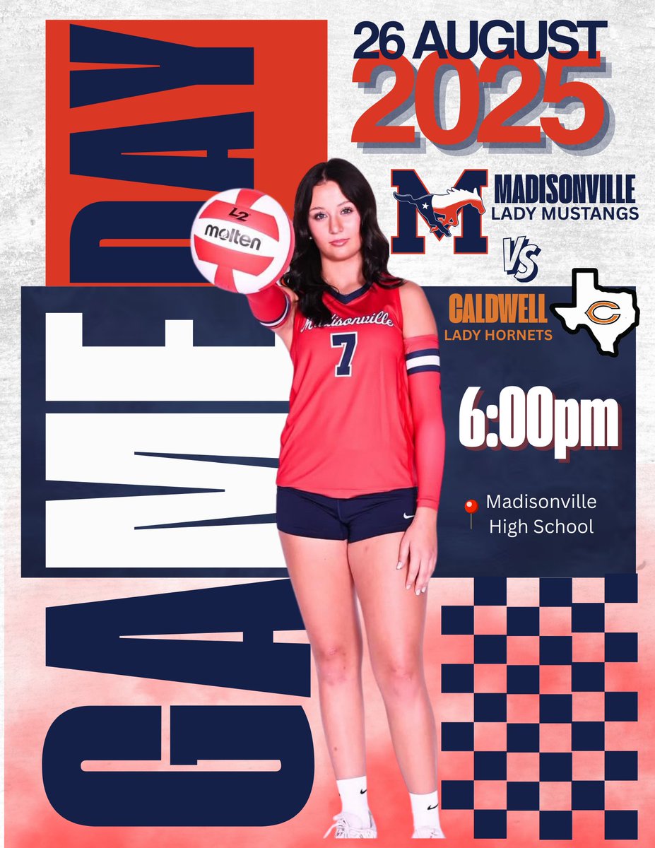 MCISDAthletics's tweet photo. Lady Mustang 🏐hosts Caldwell this evening!  JV Blue @ 5 p.m. in the old hs gym.  JV Red 5 p.m. in the Comp Gym with Varsity action to follow. All tix online only! Let's go Lady Mustangs! 
https://t.co/mgfZEc2Ijb https://t.co/5ixqPV6Md6