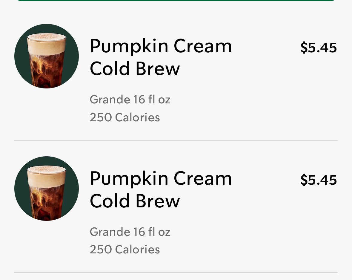 AlainaJewell's tweet photo. When you order two pumpkin cream cold brews for you and your coworker and they give you a chai instead and you didn’t realize until you’ve driven away 😫😫 @Starbucks #disappointed #notwhatiwanted https://t.co/HhClFCBcMP