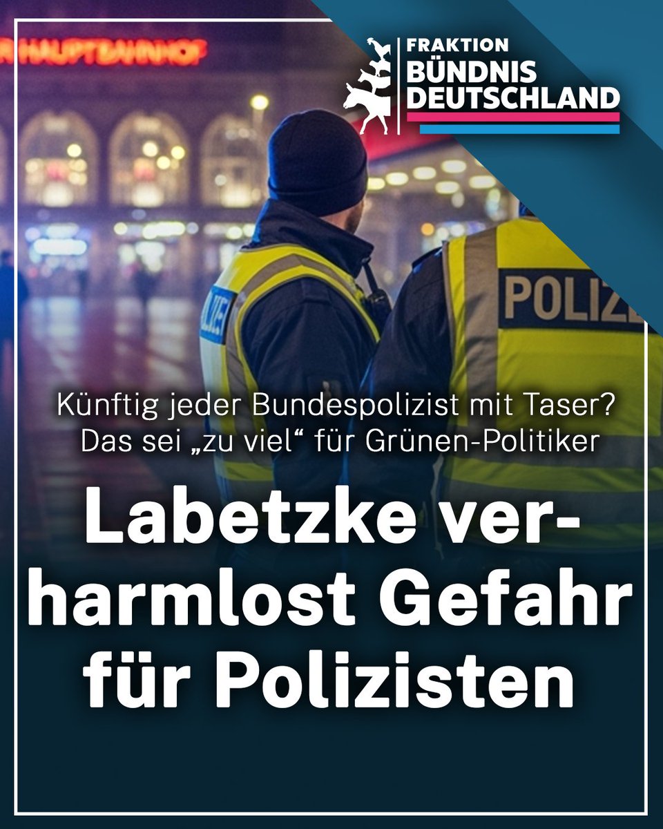 In einem Artikel der heutigen Ausgabe des WESER-KURIER äußert sich Bürgerschaftsabgeodnete Michael Labetzke kritisch zur Ausstattung der Polizei mit Tasern. Die Aussage des Grünen-Politikers, es sei „zu viel“, wenn künftig jeder Bundespolizist mit einem Taser ausgestattet werden