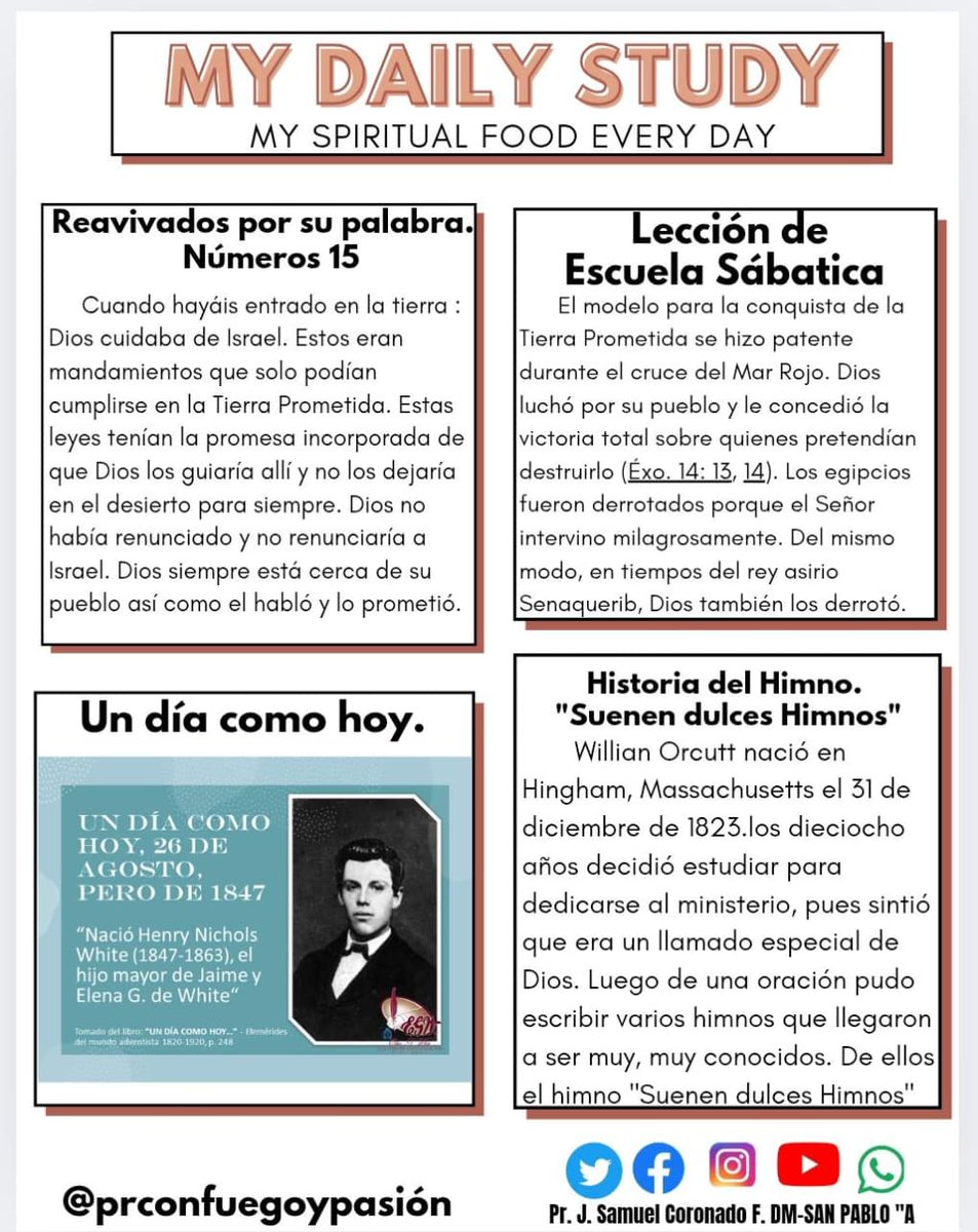 Mi diario estudio.            Mi alimento espiritual de cada día.!!!