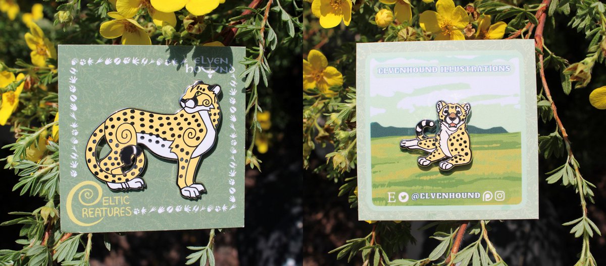 Last few days to sign up for the Patreon Pin Club to receive the Cheetah pin set!  patreon.com/Elvenhound