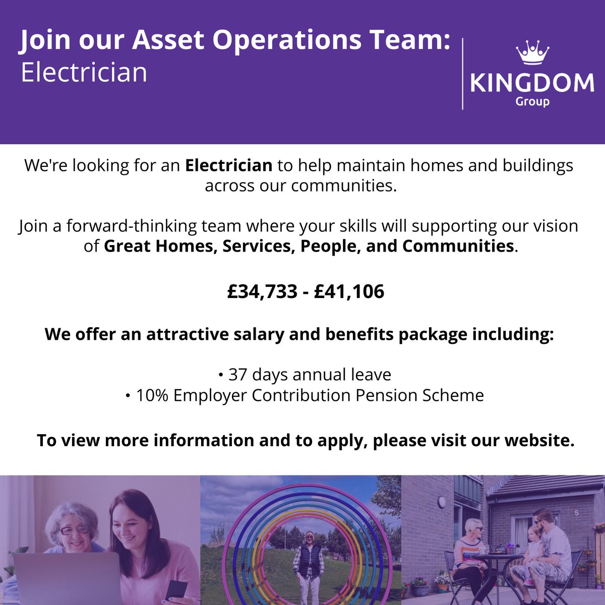 🚀 We’re hiring an Electrician to join our Asset Operations Team in Perth.

📅 Apply by 7 September 2025
🔗 bit.ly/4lOyhiN 
📞 01592 632659 | ✉️ employeelifecycleteam@kha.scot