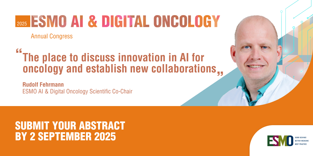 🤖 #ESMOAI25: Responsible innovation starts here! Present your research and help us drive the evolution of AI and digital solutions in oncology 
⏰ Submit your abstract by 2 September 2025
#HealthAI

🔗  ow.ly/6V7250WgJIk