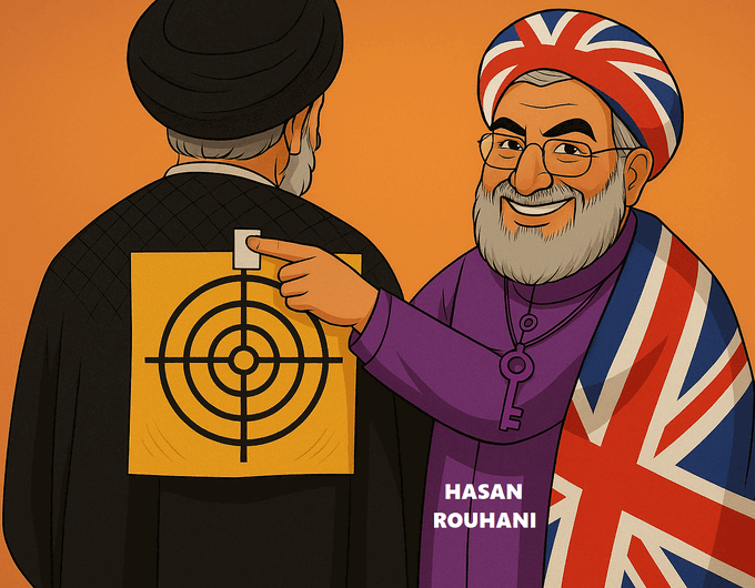 <a href="/sabeti_twt/">امیرحسین ثابتی</a> خاکبرسر خارجی: رضا پهلوی
 خاکبرسر داخلی: کودتاچی حسن روحانی