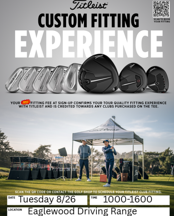GolfEaglewood's tweet image. Today’s the day! Join us at the driving range for the Titleist Fitting event! Can't wait to see everyone out there swinging away! 🏌️‍♂️#CustomFitting #GolfNearMe #Titleist