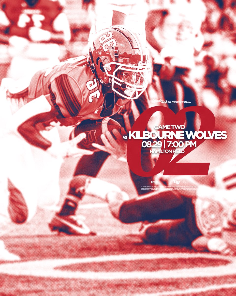 𝙉𝙚𝙭𝙩 𝙂𝙖𝙢𝙚 𝙐𝙥📌
🆚Worthington Kilbourne
🗓️August 29
🏟️Thomas Worthington Stadium
📺NFHS
⌚️7:00PM

#GoCards