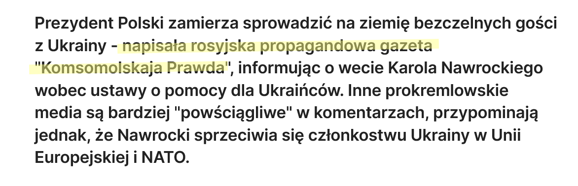Wee_Free_Woman's tweet photo. @LeskiewiczRafa @NawrockiKn Hmm... Nie wiem, czy się cieszyć z zachwytów w tym postkomuszym szmatławcu: https://t.co/LvyD1Y7kMn