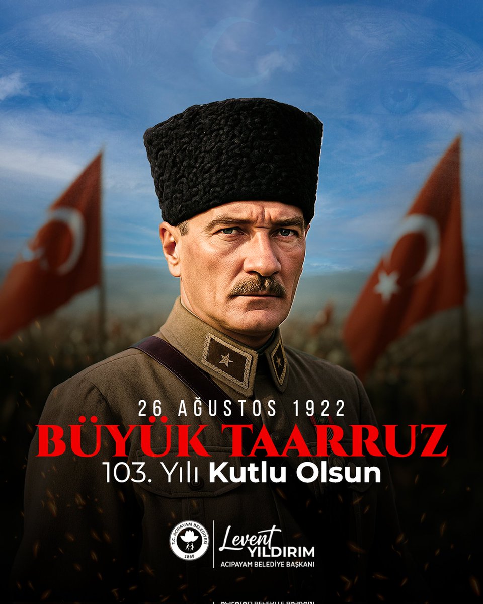 “Bu millet istiklalsiz yaşamamıştır, yaşayamaz ve yaşamayacaktır.”

Büyük Taarruz’un 103. yılı kutlu olsun! 🇹🇷
