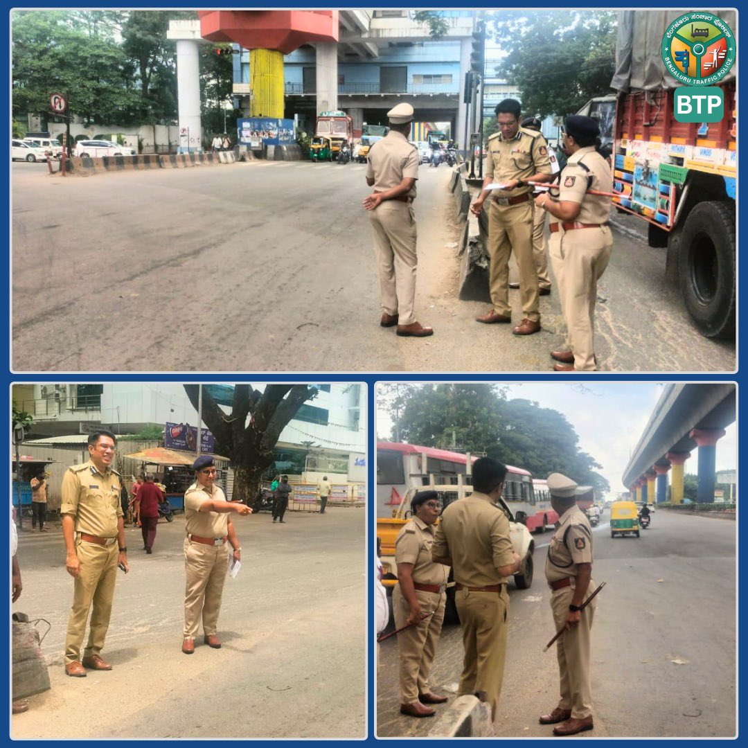 26.08.2025 ರಂದು, ಬೆಳಿಗ್ಗೆ 11:00 ಗಂಟೆಗೆ ಯಶವಂತಪುರ ಟ್ರಾಫಿಕ್ ಪೊಲೀಸ್ ಠಾಣೆ ವ್ಯಾಪ್ತಿಯ ಗುರಗುಂಟೆಪಾಳ್ಯ (ಜಿಜಿ ಪಾಳ್ಯ) ಜಂಕ್ಷನ್‌ಗೆ ಭೇಟಿ ನೀಡಿ ಭಾರೀ ಪ್ರಮಾಣದ ಸಂಚಾರ ದಟ್ಟಣೆ ಮತ್ತು ಪಾದಚಾರಿ ದಾಟುವಿಕೆಯ ಸಮಸ್ಯೆಗಳನ್ನು ಮೌಲ್ಯಮಾಪನ ಮಾಡಲಾಯಿತು. ಸ್ಥಳೀಯ ಸಂಚಾರ ಪೊಲೀಸ್ ತಂಡದೊಂದಿಗೆ ಸಂಪರ್ಕ ಸಾಧಿಸಿ, ದಟ್ಟಣೆಯ ಕೇಂದ್ರಗಳನ್ನು