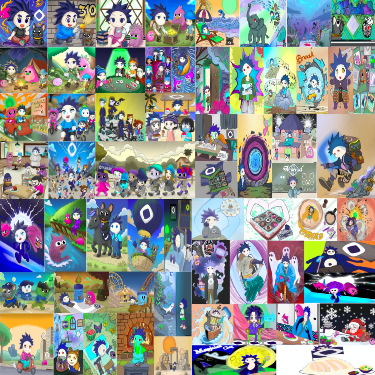 Gmonad 💜
These are all my artworks from the very beginning of my Monad journey. thanks for all the feedback and support

<a href="/monad/">Monad</a> <a href="/_thainads/">Thainads ⨀ (mainnet arc)</a> <a href="/ChogNFT/">Chog</a>