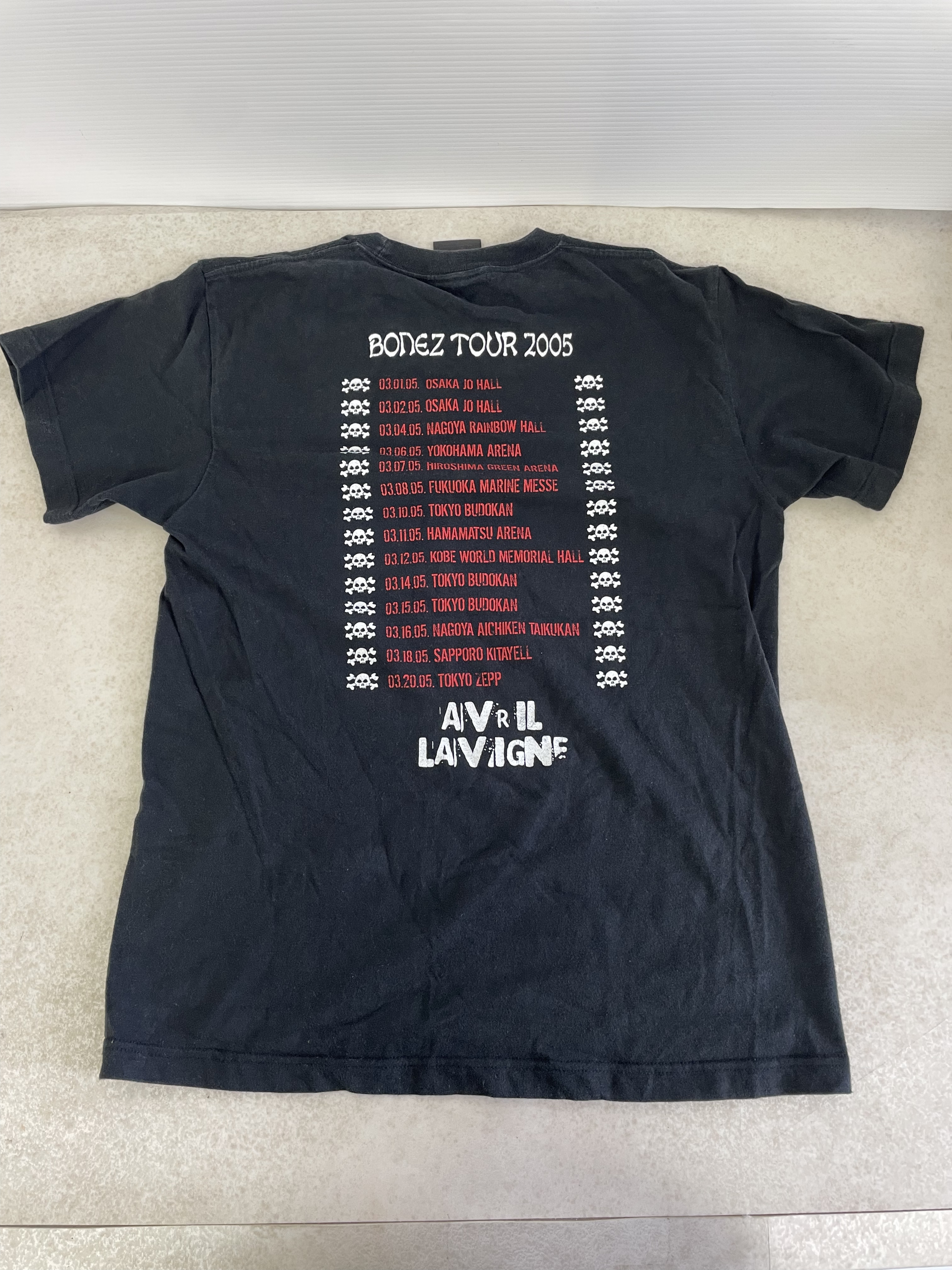 ☆Avril Lavigne Tシャツ 2005 アヴリルラヴィーン Avril Lavigne（アヴリル・ラヴィーン） Bonez Tour 2005 T
