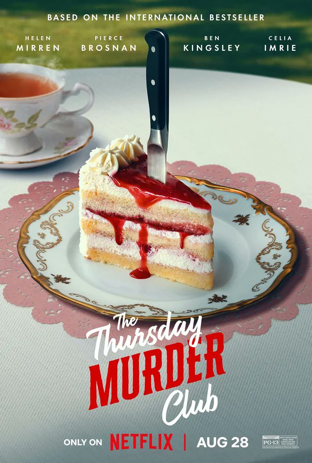 📺 Os propongo 5 ESTRENOS para ver en STREAMING esta semana. SIGUE HILO ⬇️

EL CLUB DEL CRIMEN DE LOS JUEVES: Cuatro jubilados viven en la lujosa comunidad de retiro Cooper's Chase, en Inglaterra. Los amigos se reúnen semanalmente para analizar casos de asesinatos sin resolver