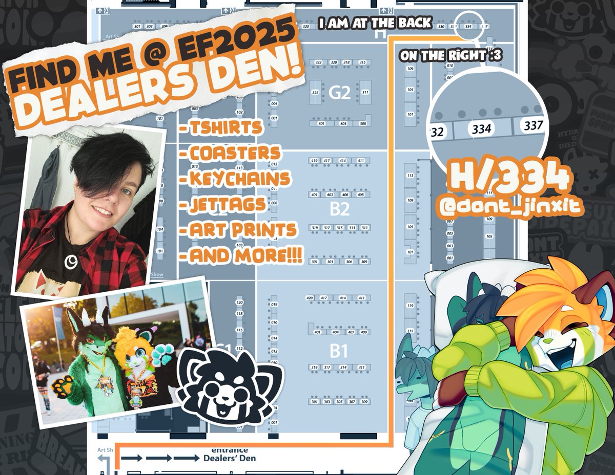 1 week until Eurofurence!!

If you're going please be sure to stop by my booth in the DD! (I will be all the way at the back on the right ;3)

I can't wait to see old friends again and hopefully make some new ones! Feel free to say hi if you see me!!